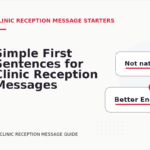 Simple First Sentences for Clinic Reception Messages