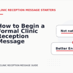 How to Begin a Formal Clinic Reception Message