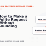 How to Make a Polite Request Without Sounding Demanding in Clinic Reception Message English