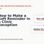 How to Make a Soft Reminder in a Clinic Reception Message