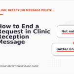 How to End a Request in Clinic Reception Message English