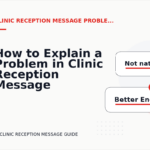 How to Explain a Problem in Clinic Reception Message English