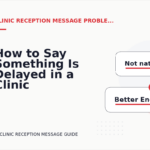 How to Say Something Is Delayed in a Clinic Reception Message