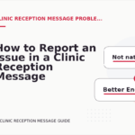 How to Report an Issue in a Clinic Reception Message