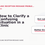 How to Clarify a Confusing Situation in a Clinic Reception Message