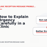 How to Explain Urgency Carefully in a Clinic Reception Message