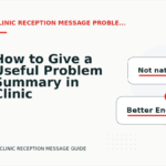 How to Give a Useful Problem Summary in Clinic Reception Message English