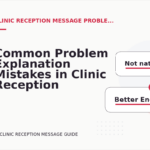 Common Problem Explanation Mistakes in Clinic Reception Message English