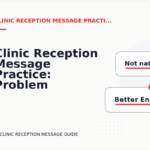 Clinic Reception Message Practice: Problem and Solution Replies