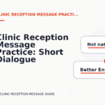 Clinic Reception Message Practice: Short Dialogue Examples