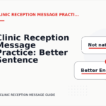 Clinic Reception Message Practice: Better Sentence Choices