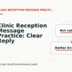 Clinic Reception Message Practice: Clear Reply Patterns