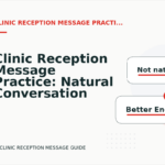 Clinic Reception Message Practice: Natural Conversation Lines