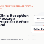 Clinic Reception Message Practice: Before and After Corrections